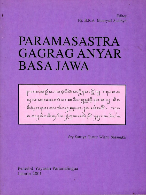 Paramasastra  Gagrag Anyar Bahasa Jawa