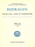 Bijdragen tot de Taal-, Land-en Volkenkunde: deel 148 1e Aflevering (1992)