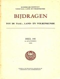 Bijdragen tot de Taal-, Land-en Volkenkunde: deel 146 4e Aflevering (1990)