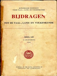 Bijdragen tot de Taal-, Land-en Volkenkunde: deel 149 3e Aflevering (1993)