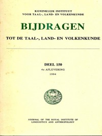 Bijdragen tot de Taal-, Land-en Volkenkunde: deel 150 (1994)