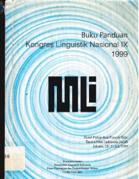 Buku panduan kongres linguistik nasional IX 1999