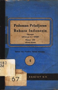 Pedoman peladjaran bahasa indonesia IV