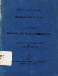 Standar kompetensi mata pelajaran bahasa dan sastra indonesia sekolah menengah atas dan madrasah aliyah kurikulum 2004