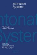 Intonation systems: A survey of twenty languages