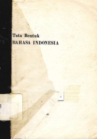 Tata bentuk bahasa indonesia