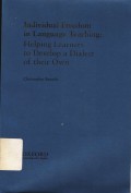 Individual freedom in language teaching : Helping learners to develop a dialect of their own