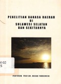 Penelitian bahasa daerah di sulawesi selatan dan sekitarnya