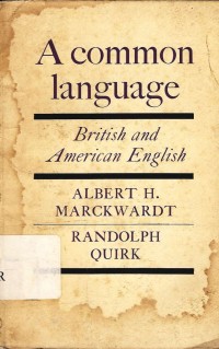 A common language : British and american english