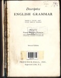 Descriptive english grammar