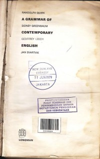 A grammar of contemporary english