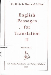 English passages for translation volume II