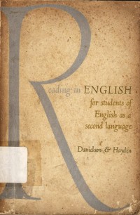 Reading in english: For students of english as a second language