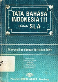 Tata bahasa indonesia [1] untuk SLA