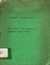 Language standardization