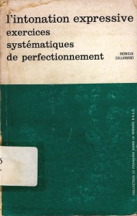 L'intonation Expressive Exercices Systematiques de Perfectionnement