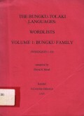 The bungku-tolaki languages: Wordlists volume 1 bungku family