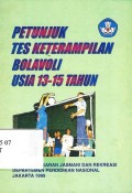 Petunjuk Tes Keterampilan Bolavoli Usia 13-15 Tahun