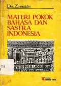 Materi pokok bahasa sastra Indonesia