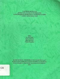 Laporan Kegiatan Penyusunan Bahan Pendukung Uji Kemahiran Berbahasa Indonesia (UKBI) Tahun Anggaran 2012