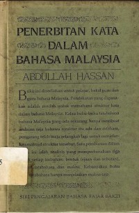 Penertiban kata dalam bahasa Malaysia