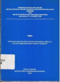 Seminar bahasa dan sastra Majelis Bahasa Brunei Darussalam-Indonesia-Malaysia (MABBIM) dan Majelis Sastra Asia Tenggara (Mastera) Makassar, 11-12 Maret 2002: Peranan bahasa dan sastra Indonesia/Melayu dalam pembinaan masyarakat madani