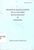 Penelitian bahasa derah pulau Sulawesi bagian selatan di Indonesia