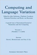 Computer and language variation volume 2