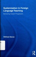 Systemization in foreign language teaching: monitoring content progression