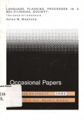 Language Planning Processes In A Multilingual Society: The Case Of Indonesia