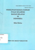 Penelitian Bahasa Daerah Pulau Sulawesi Bagian Selatan di Indonesia