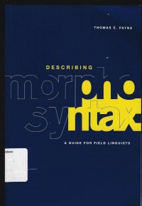 Describing morphosyntax: A guide for field linguists