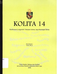 Kolita 14: Konferensi Linguistik Tahunan Atma Jaya