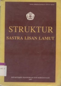 Struktur sastra lisan Lamut