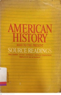 American history 1600 to the present source readings