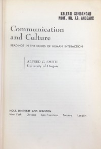 Communication and culture