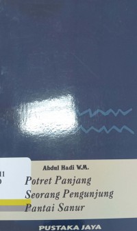 Potret panjang seorang pengunjung pantai sanur