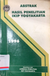 Abstrak Hasil Penelitian IKIP Yogtakarta 1996