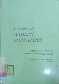 A course in modern linguistics