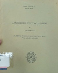 A descriptive study of javanese