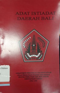 Adat istiadat daerah Bali