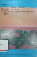 Adat istiadat daerah Kalimantan Selatan