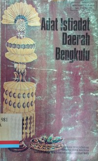 Adat istiadat daerah bengkulu