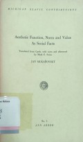 Aesthetic function, norm and value as social facts