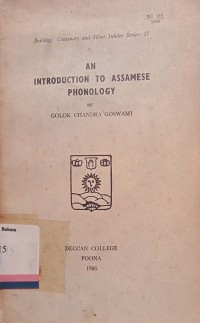 An introduction to assamese phonology