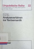 Analyseverfahren zur textsemantik