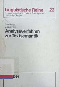 Analyseverfahren zur textsemantik