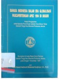 Bahasa indonesia dalam era globalisasi pascapertemuan apec 1994 di bogor