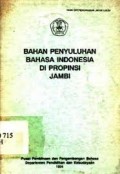 Bahan penyuluhan bahasa indonesia di propinsi jambi