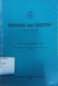 Bahasa dan Sastra Nomor 2 Tahun 1991